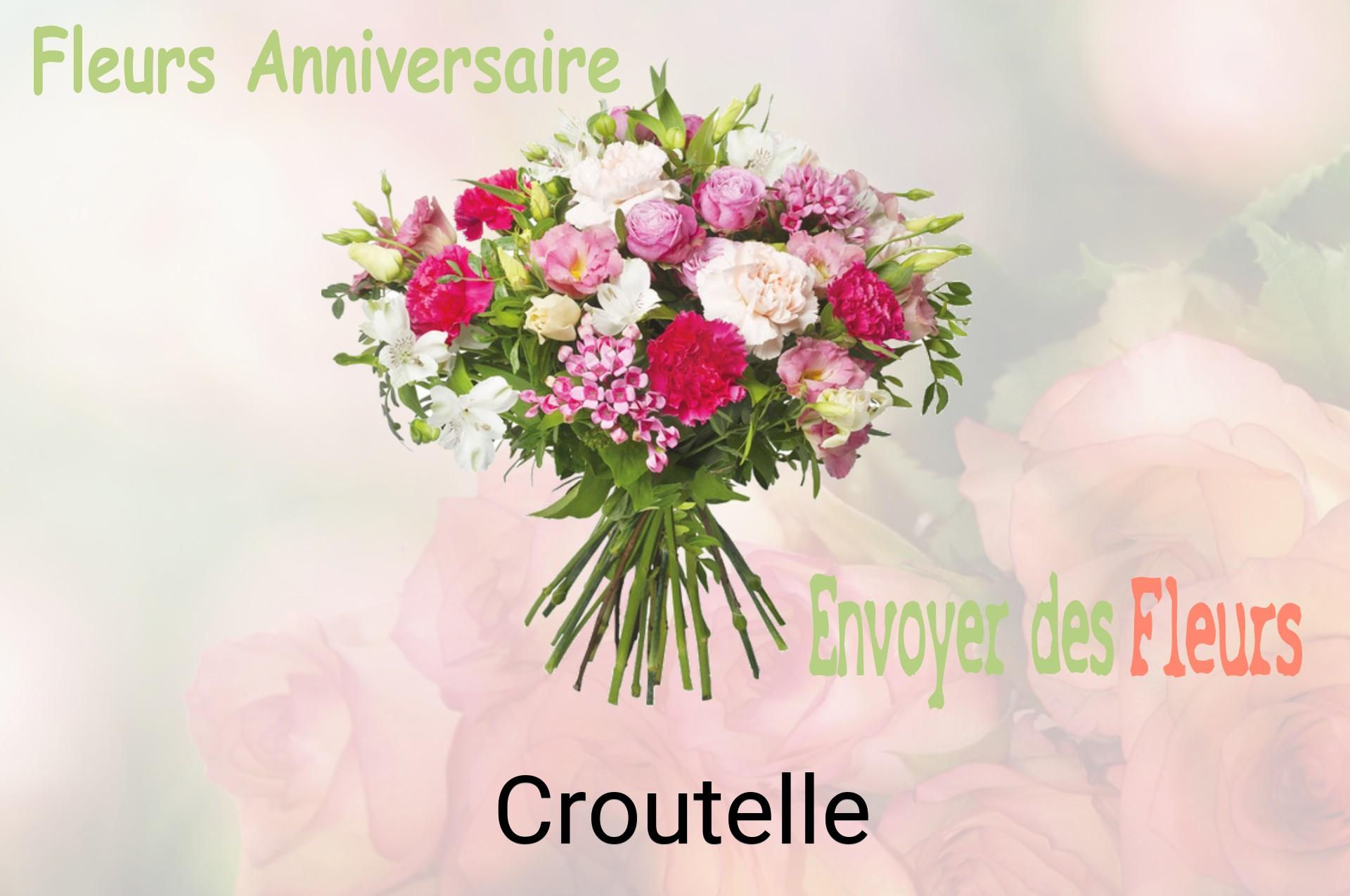 Bouquet de fleurs d’anniversaire livré à Croutelle